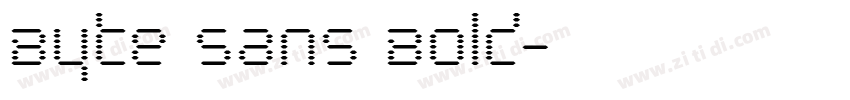 Byte Sans Bold字体转换